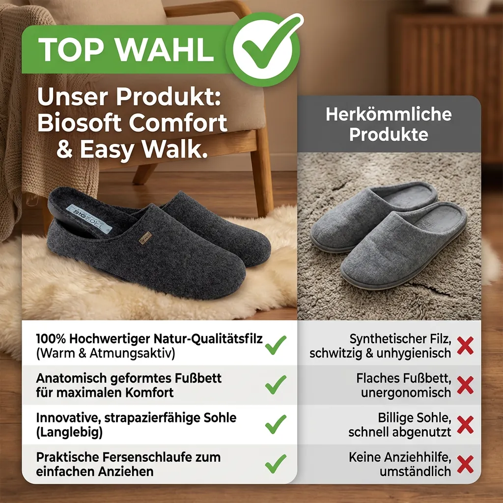 Hausschuhe – Vergleichsgrafik – After